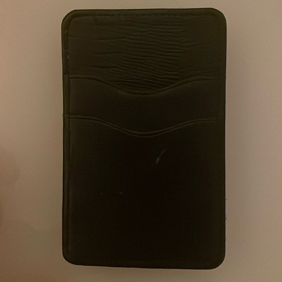 Accessories - Duel opening leather card holder